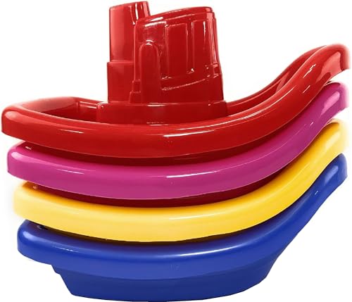 Matty's Toy Stop Plastic Nesting/Stacking Tug Boats (11