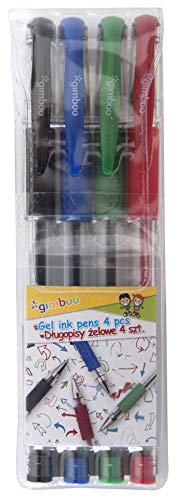 GIMBOO Classic Lot de 4 stylos à encre gel Couleurs assorties Cover