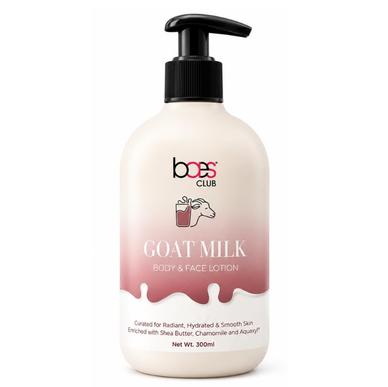 Baes Club Goat Milk Body & Face Lotion | With Goat Milk, Shea Butter & chamomile flower | Non-Sticky & Non-Greasy | Long-Lasting Skin Moisturizer - 300 ml-image-49