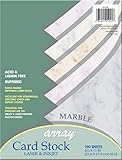 Pacon Card Stock, Marble Assortment, 5 Colors,  8-1/2