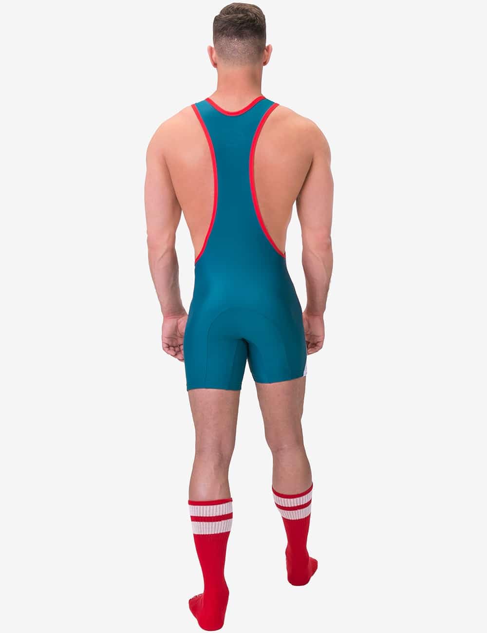 Barcode Berlin - Männer Partywear - Singlet Luckenwalde Red/White/Petrol - 1X Größe S
