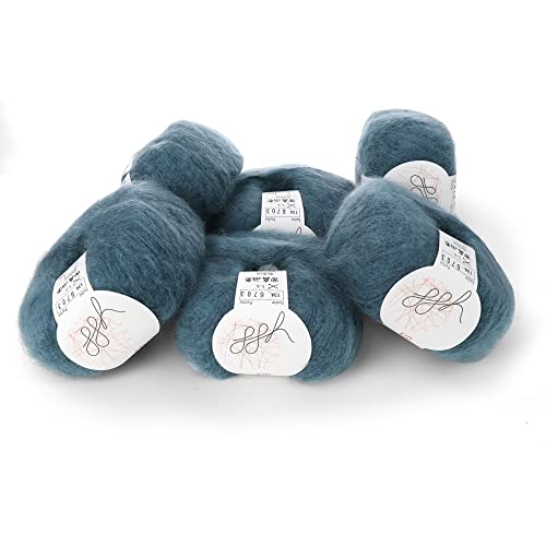 ggh Kid Box - 6 balls of Kid Mohair Knitting Wool - Colour 134 - Ocean - Image 2