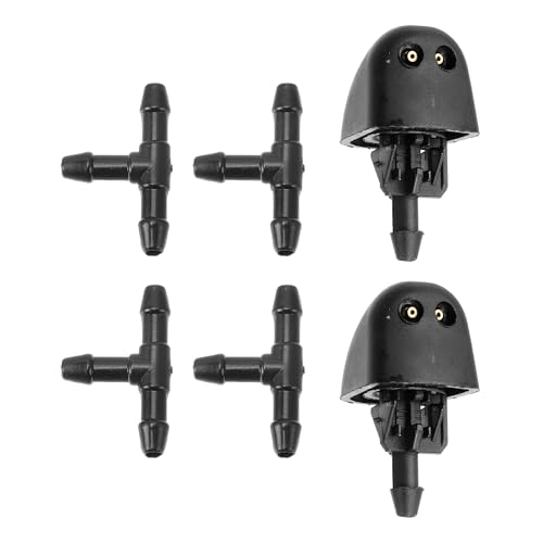 Partuto Kit De Boquillas De Lavaparabrisas Para Vauxhall Vivaro 2000-2014 Boquillas De Rociado De Parabrisas Chorro De Lavado De Limpiaparabrisas No.93160047 4 Pzs Con Conector En T