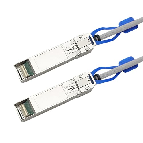 Image of 10Gtek 25GBASE-CR SFP28 to SFP28 Passive Cable, 32AWG, for Cisco SFP-H25GB-CU1M, Ubiquiti UC-DAC-SFP28, Supermicro, Mikrotik, Arista and More, Nylon Braided Jacket, 1-Meter(3.3ft)