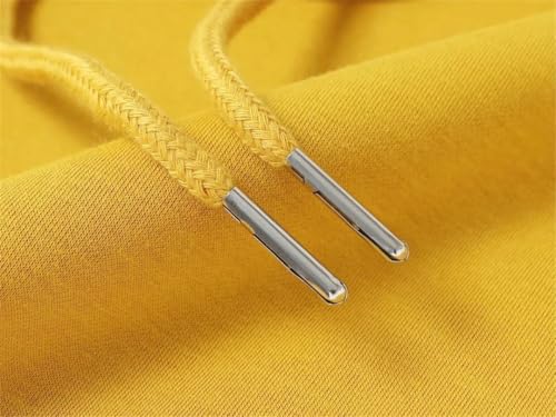 Men's Heavy Cotton Hoodies Solid Pullovers Plus Size Fleece Sweatshirt3