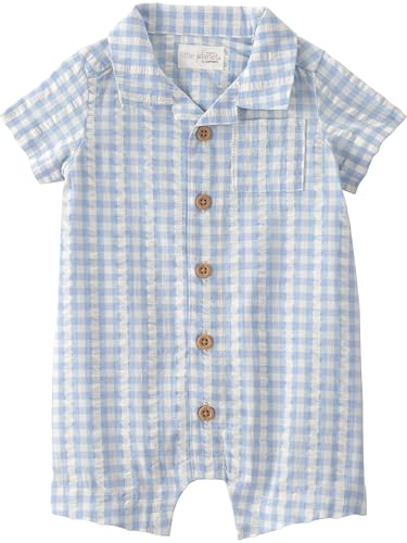 Little Planet by Carter's Jumpsuit Blue Gingham