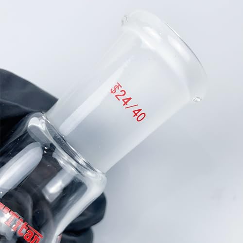Flasque col unique 24/40 pour micro-réaction chimique en verre 25 ml