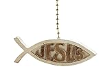 1 X Jesus Fish Fan Pull Decorative Light Chain