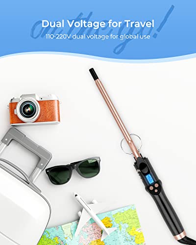 Small Curling Iron 3/8 Inch, Thin Curling Wand For Short Hair, 9Mm Long Barrel Ceramic Hair Curling Iron #TOP6