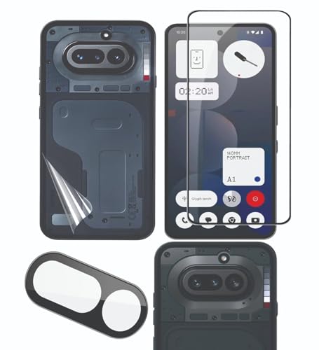 Image of FabeKee Tempered Glass Screen Protector Compatible for Nothing Phone 4a | Front And Back Screen Guard With camera lens protector