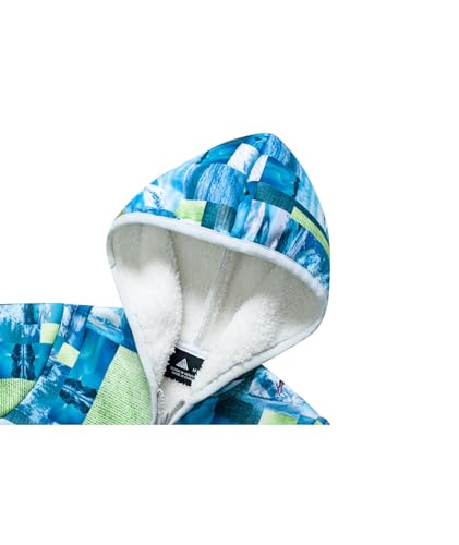 Image of V VALANCH Toddler Fleece Jacket Boys Girls Zip Up Hoodie Sweatshirt | Full Fleece Lining Throughout, Thick Warm, Cartoon, for Casual, School, Outerwear, Winter