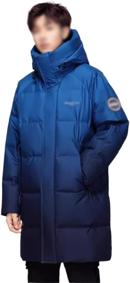 VIDI Medium And Long Fashion Gradient Warm Winter Coat Down Jacket Men's Thick