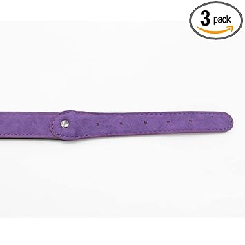 Maxbell Pet Sturdy Collar Dog Cat Puppy Adjustable Buckle Neck Strap Purple M