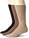 Calvin Klein Men's 3 Pack Fashion Geometric Socks, Taupe/Mushroom/Chocolate, Sock Size: 10-13/Shoe Size:9-11
