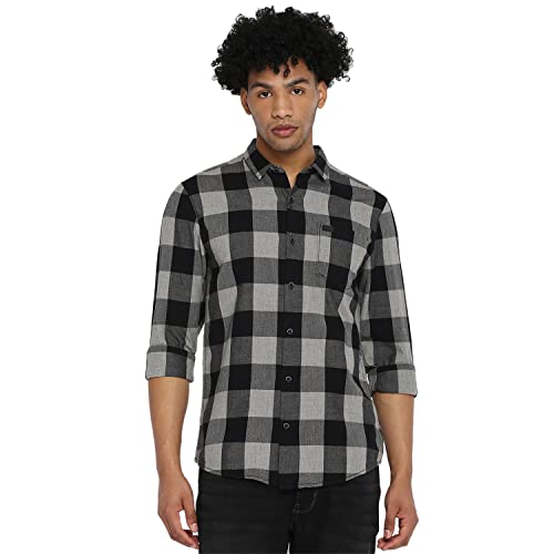 Image of Wrangler White Striped Regular Fit Shirt