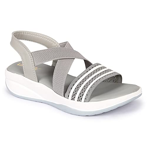 Image of Longwalk Women Casual Sandal Stripe Print Multi Strap
