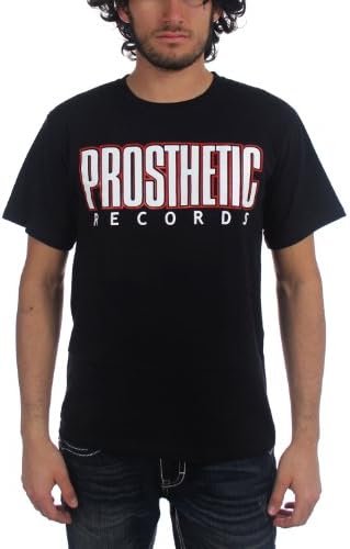Prosthetic Records - Mens Logo T-Shirt in Black/Purple/White