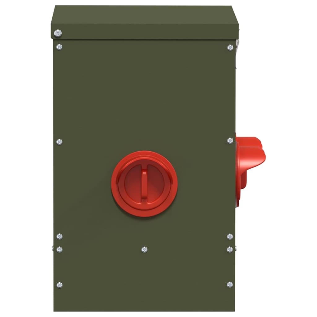 Hühnerfütterer 2 pcs Olive Grün 40,5 x 25 x 38 cm,5.92kg,879985