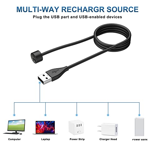 Amzpas【2 Pezzi Caricatore per Xiaomi Mi Band 5/ Mi...