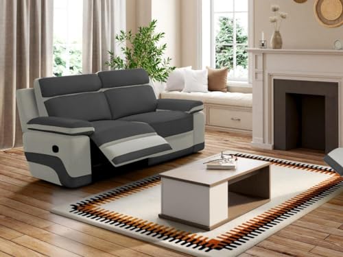 Sofás 3 Plazas Relax Marca Vente-unique