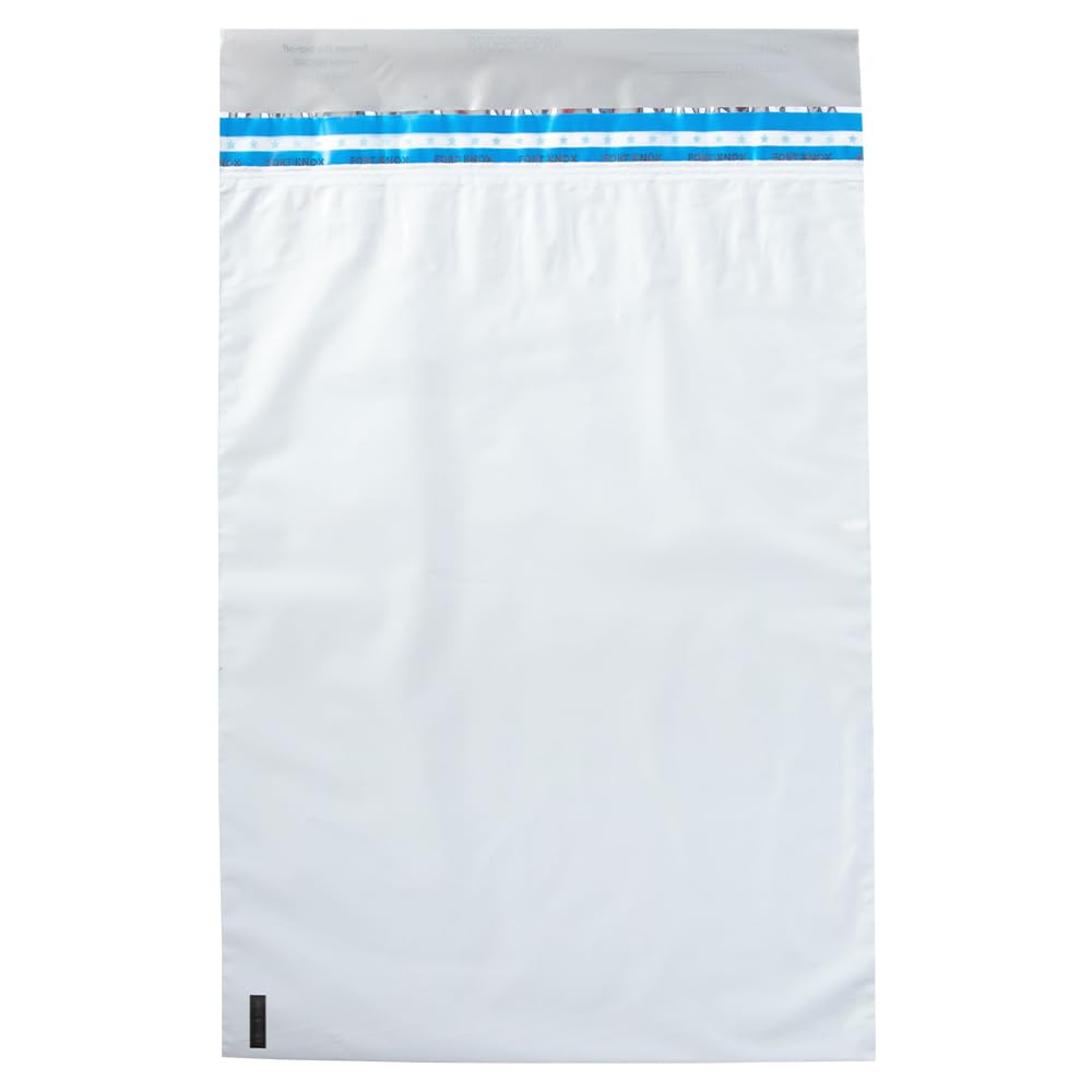 BankSupplies Ultima Blue Dual Pocket Deposit Bags - 15x20 Inch Tamper Evident Security Bags, Pack Of 100