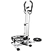 DODOBD Mini Stepper con Manubrio, Twister Stepper con Power Ropes, Stepper per casa, Step Fitness Attrezzature Regolabili con Display LCD per Allenamento Indoor, Carico Massimo: 200 kg