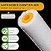 Mister Rui Paint Roller Covers, 24 Pieces, 4 Inch Paint Roller 6mm Nap, Microfiber Paint Rollers for Painting Walls, Cabinets, Trim, Use with All Paints and Stains