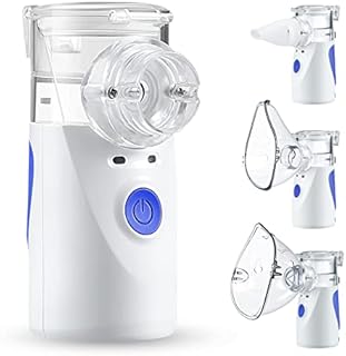 Nebulizer Machine for Adults and Kids, Portable Nebulizer of Cool Mist, Handheld Mesh Nebulizer, Steam Inhaler for Travel or Home Daily Use