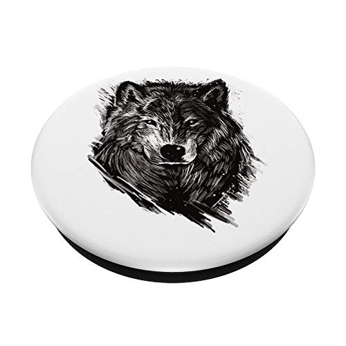 Disegno del Lupo PopSockets PopGrip