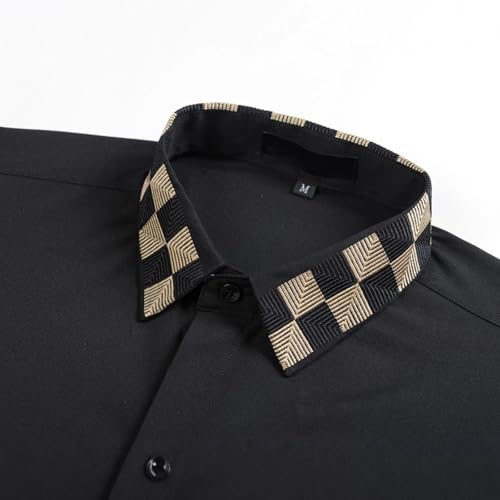 Chemise à manches courtes pour hommes en coton blanc - 3