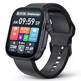 Smart Watch, 3ATM Waterproof Fitness Tracker, 1.99" AMOLED Display, Heart Rate Blood Oxygen Sleep Monitoring, AI Running Plan, Smartwatch for Men Compatible with Android and iOS