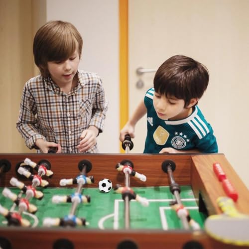 Cigrubo 10 Stück Tischkicker Bälle, Tischfußball Kickerbälle Kinder, Kicker Bälle, Fussball Spielzeug, Tisch Fußball Ball Innen 2-Spieler FußBall Tischspiel für 3+ Kinder Und Erwachsene Schwarz Weiß