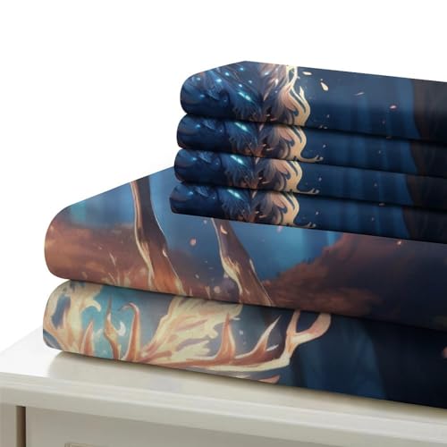 Ensemble de literie housses de couettes double 200x200cm microfibre IOFEER - 6