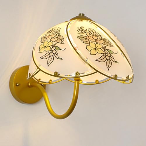 Luminaires muraux E27 rétro en verre pour une ambiance de chambre cosy