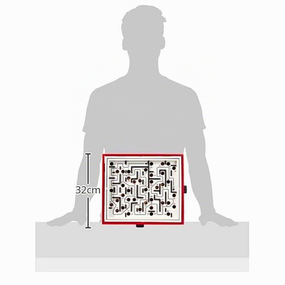 BRIO 34020 Labyrinth con piastre per esercizi, rosso - Il classico dell'abilità svedese in tre diversi livelli di difficoltà - Per bambini dai 6 anni in su