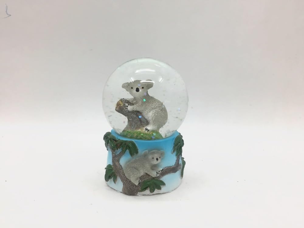 Cornelißen Multicolor Glitter Ball Koala Height 6.5 Cm Animal Snow Miniature Shaker Glass Ball