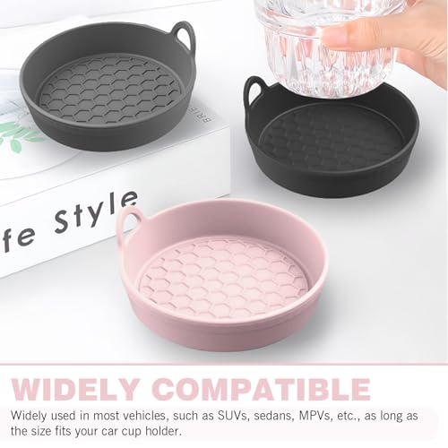 Set 4 piezas portavasos de silicona 7 cm antideslizantes miniatura 4