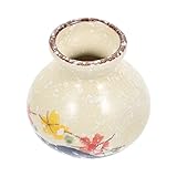 Vase à fleurs esthétique - ce porte-cure-dents décoratif de style vintage est également idéal pour planter des fleurs, mettre des fleurs artificielles ou des vases hydroponiques, des bourgeons