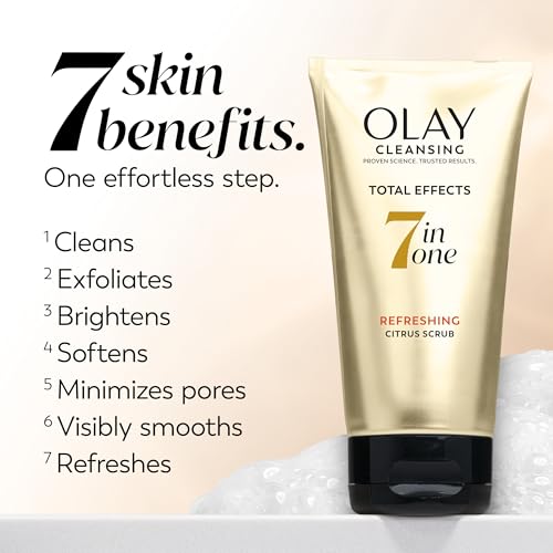 Olay Total Effects Refreshing Citrus Scrub Facial Cleanser, 5 oz (Pack of 3) - image 3