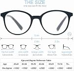 Women Reading Glasses 4Pack Large Round Frame Readers Spring Hinges with 4 Pouch