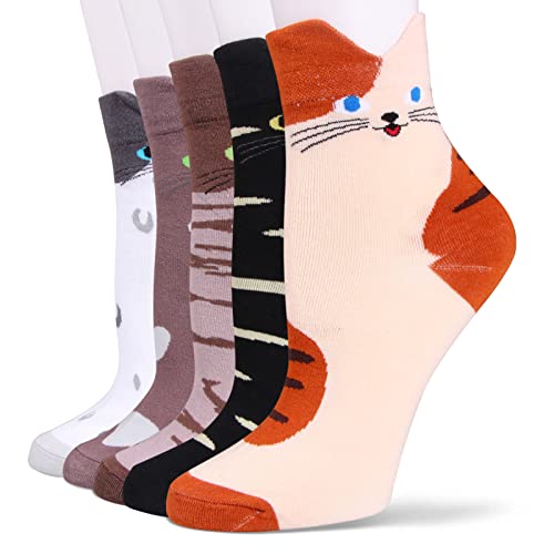Image of Cute Animal Design Women's Socks Casual Cotton Crew Novelty Socks