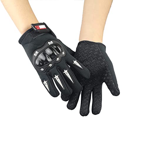 YAMEIZE Kids Sport Gloves Waterproof Cycling-Non Slip Mountain Bike Scooter Riding Glove for Boys Girls Black Full Finger - Image 2