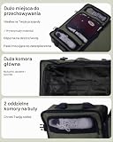 Duża torba podróżna z 2 kółkami, 80 cm, walizka sportowa na kółkach, walizka podróżna, XL - 140 litrów, L