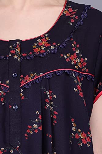 Image of Women's Alpine Mix Print Maxi Nightgown