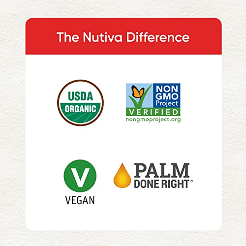 Nutiva Organic Vegan Hazelnut Spread, Classic Chocolate, 13 Oz, USDA Organic, Non-GMO, Fair Trade & Sustainably Sourced, Vegan & Gluten-Free, Plant-Based Spread with Less Sugar