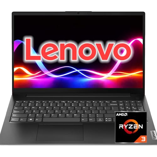 Lenovo 2026 V15 Laptop for Student & Business, AMD 7000 Series Ryzen CPU (Beats Intel i7-1160G7), 15.6' FHD IPS Display, 16GB RAM, 256GB SSD, Ethernet Port RJ-45, Windows 11 Pro, Business Black