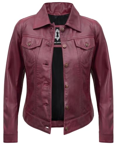 Vintage Style Real Lambskin Outwear Jackets For Womens - Stylish Turn Down Collar Casual Leather Jacket Women