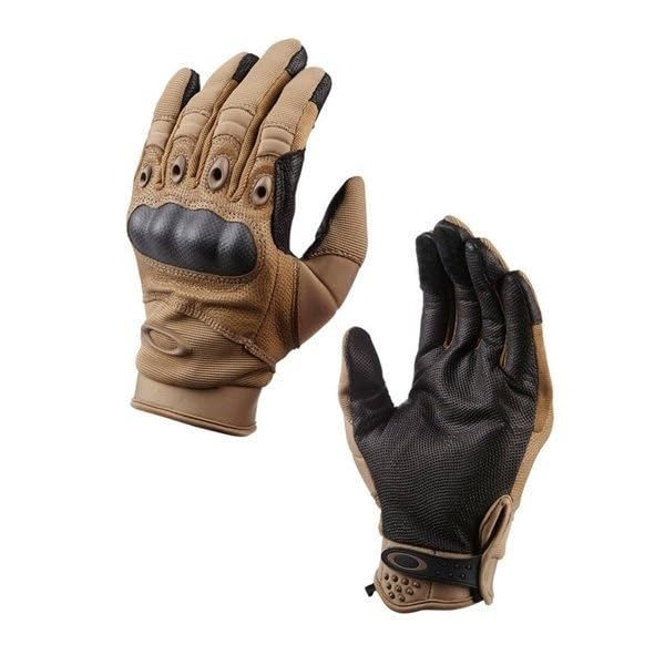 Par de guantes tácticos de asalto Oakley 2XL Coyote Moto Motocicleta Militar Ejército Fuerzas Especiales