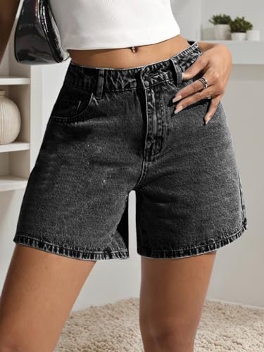 Image of Nifty Women's Denim Stretchable Relaxed Fit Shorts|| Back Pocket Bow Tie Detail