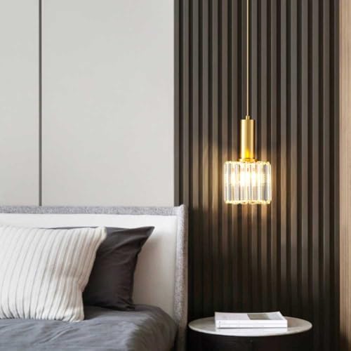 Lámpara de cristal K9 con cable ajustable para isla de cocina 3